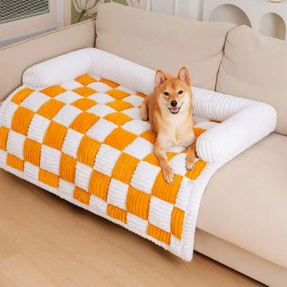 PawHaven Plush Dog Bed – Soft Couch & Cushion for Large Dogs and Cats