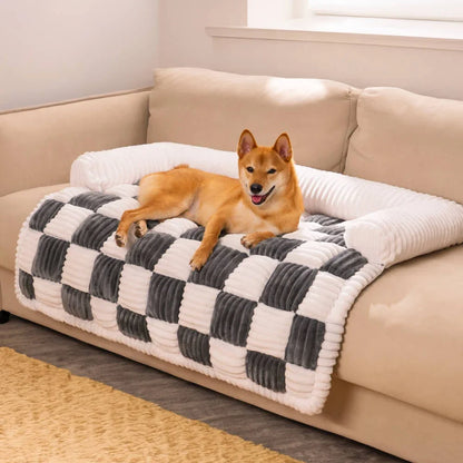 PawHaven Plush Dog Bed – Soft Couch & Cushion for Large Dogs and Cats