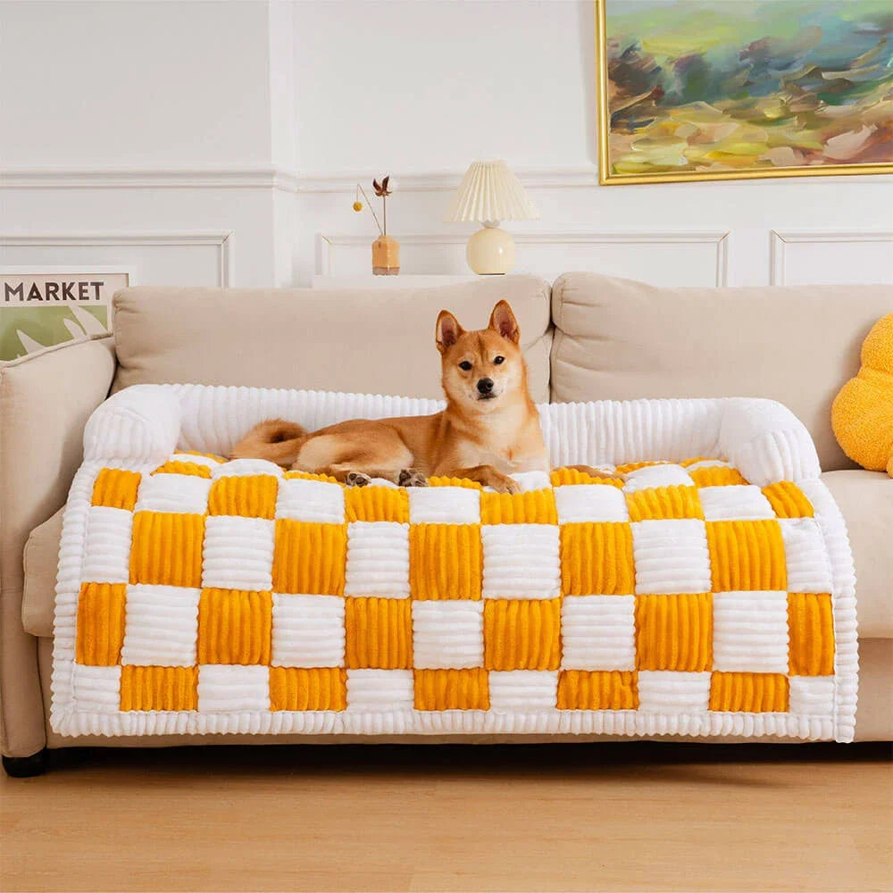 PawHaven Plush Dog Bed – Soft Couch & Cushion for Large Dogs and Cats