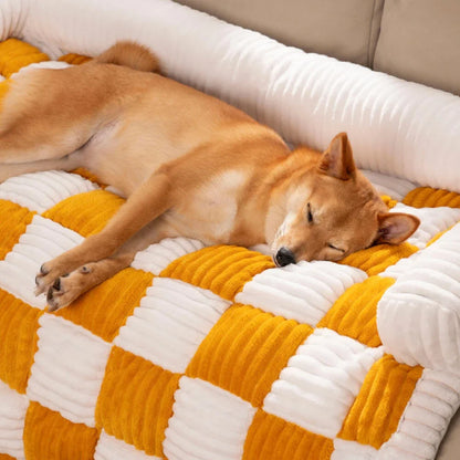 PawHaven Plush Dog Bed – Soft Couch & Cushion for Large Dogs and Cats