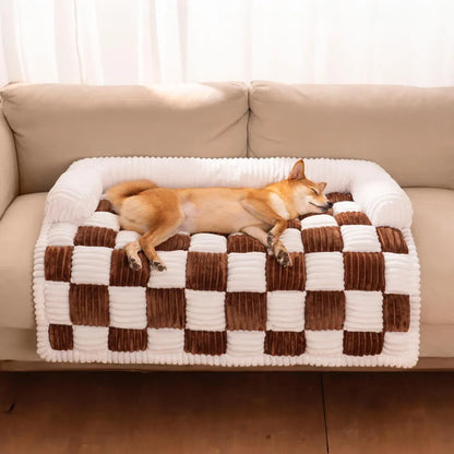 PawHaven Plush Dog Bed – Soft Couch & Cushion for Large Dogs and Cats