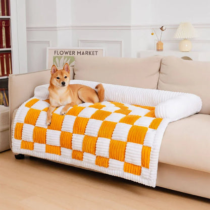 PawHaven Plush Dog Bed – Soft Couch & Cushion for Large Dogs and Cats